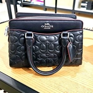 Coach Mini Darcie Carryall with Signature Leather